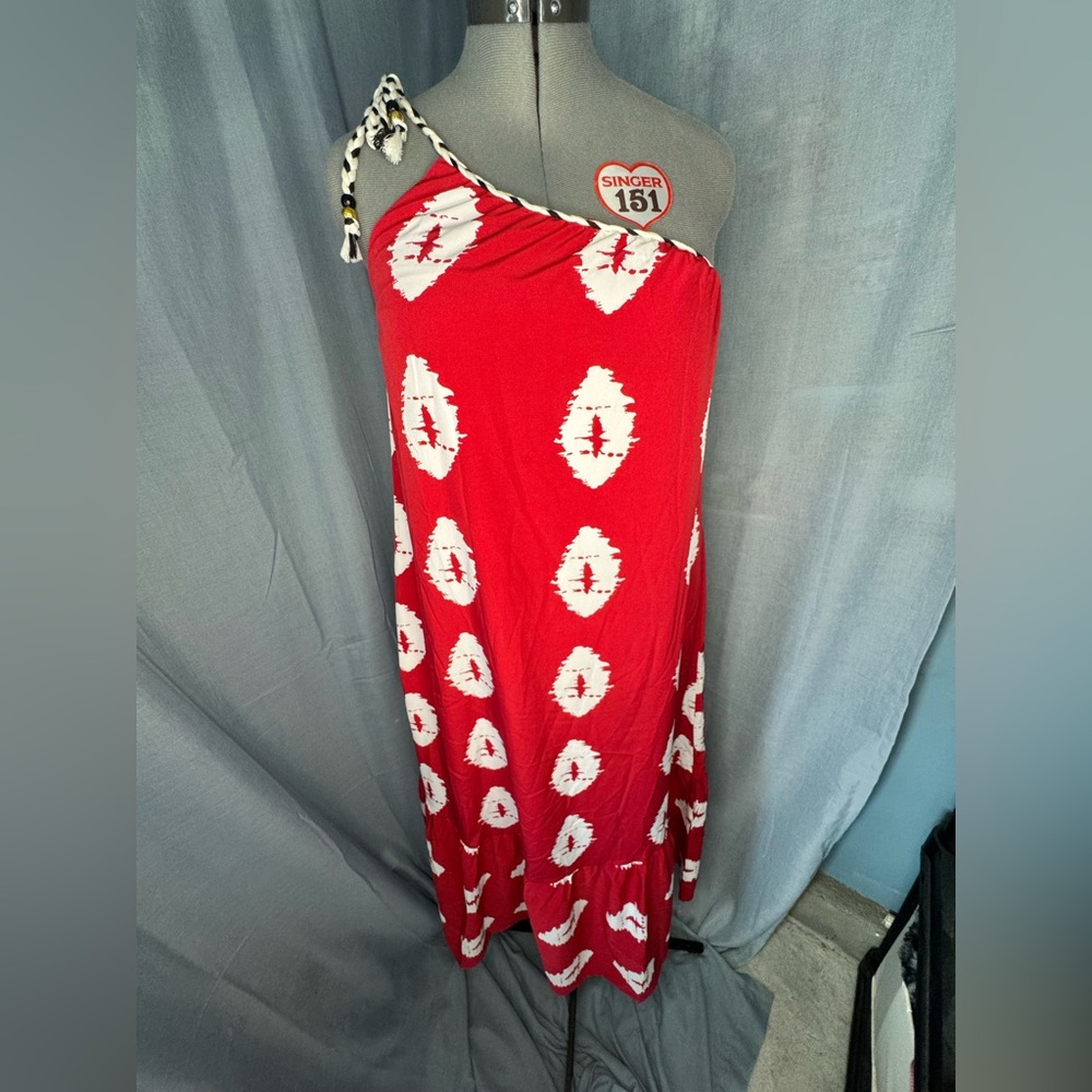 Red and White Women's Dress